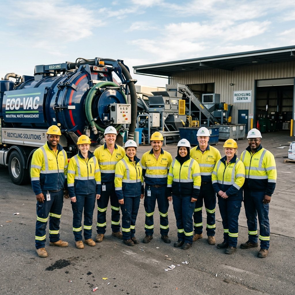 Vactip team crew standing together